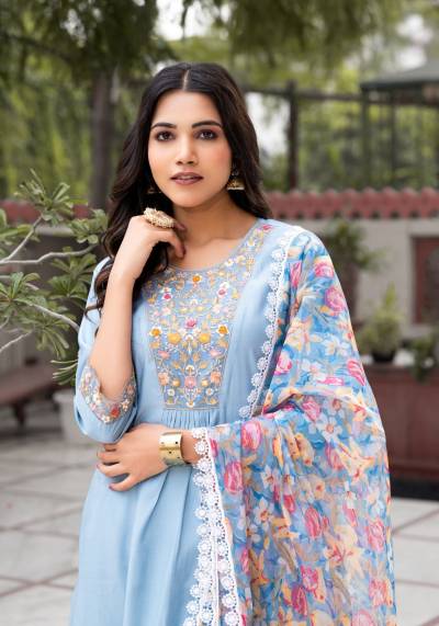 LABEL KHOJ 9612 DESIGNER SILK SALWAR SUIT WHOLESALER IN INDIA